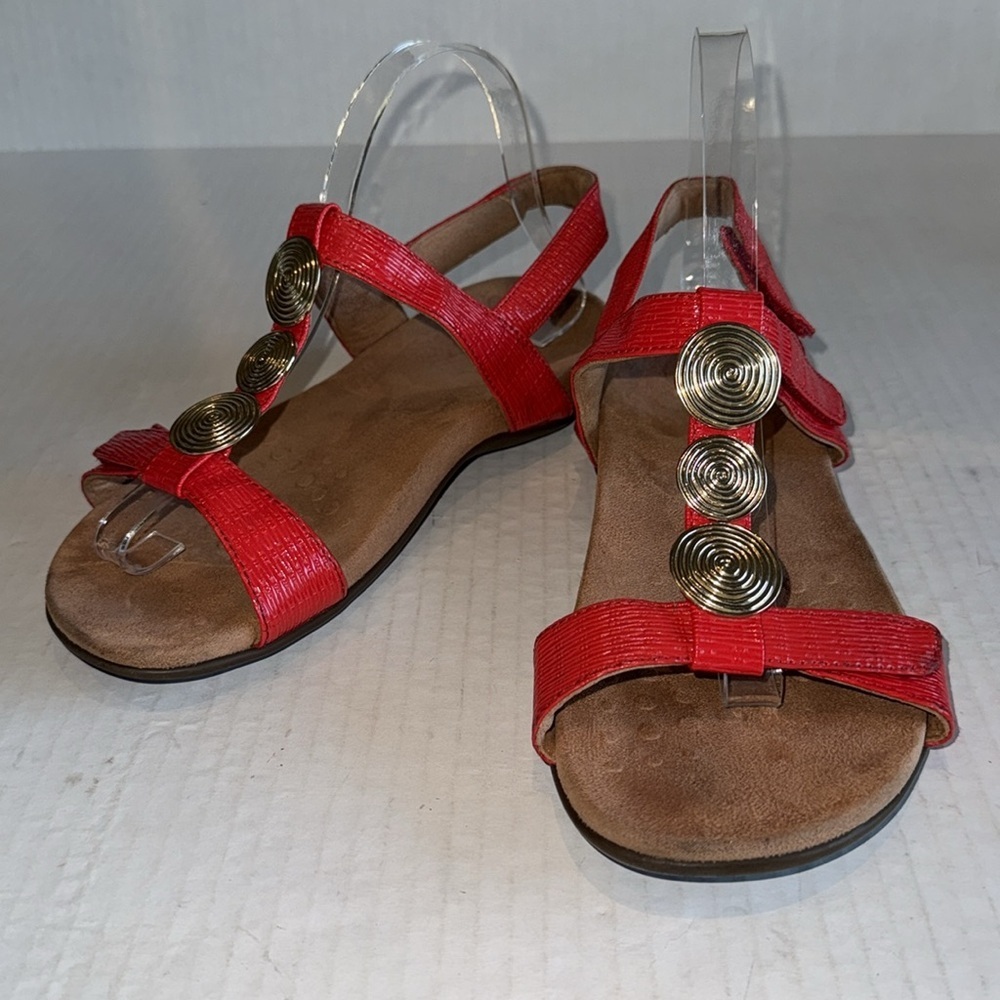 Vionic Farra Red Double Strap Sandals - image 4